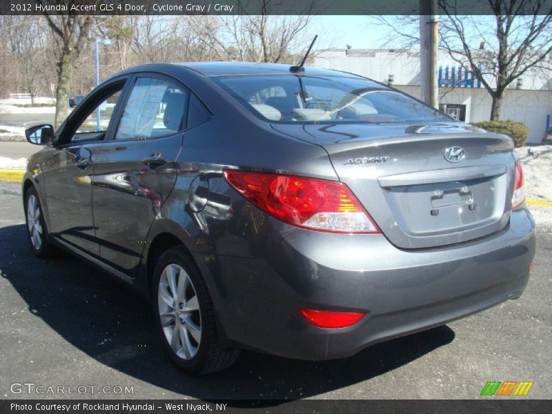 Cyclone Gray / Gray 2012 Hyundai Accent GLS 4 Door