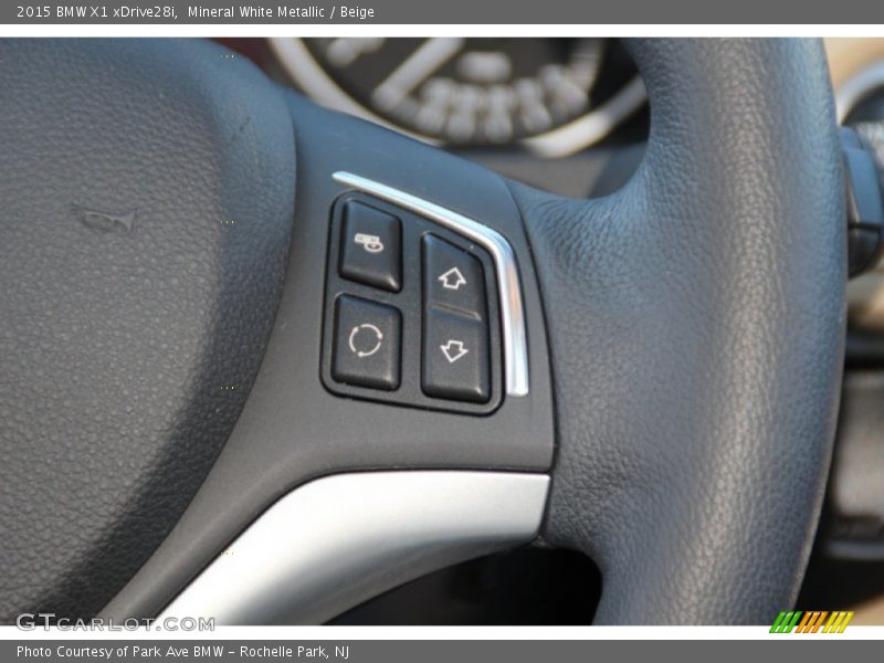 Mineral White Metallic / Beige 2015 BMW X1 xDrive28i