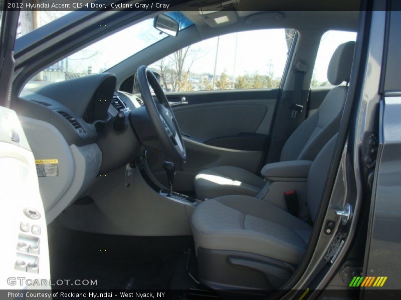 Cyclone Gray / Gray 2012 Hyundai Accent GLS 4 Door