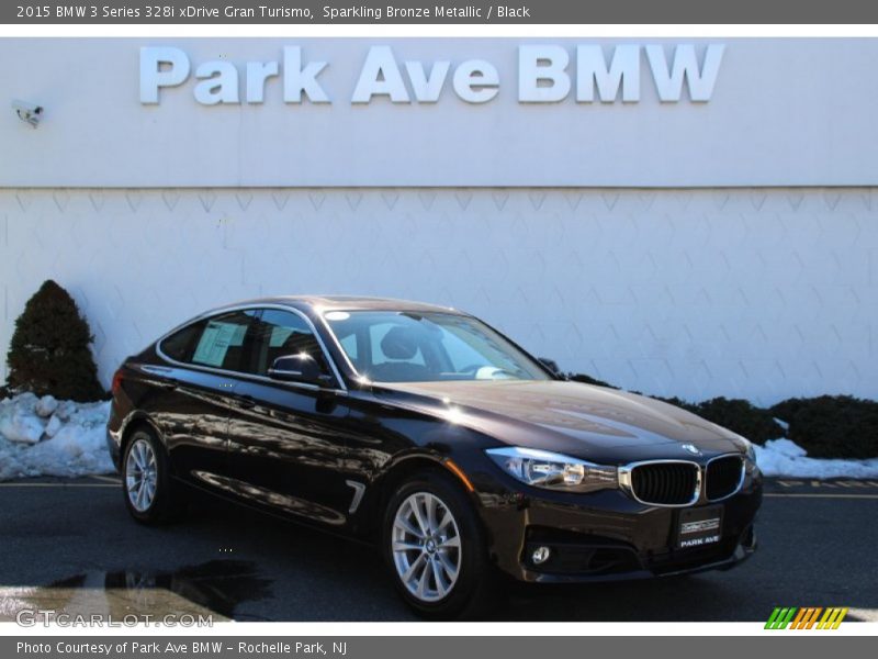 Sparkling Bronze Metallic / Black 2015 BMW 3 Series 328i xDrive Gran Turismo