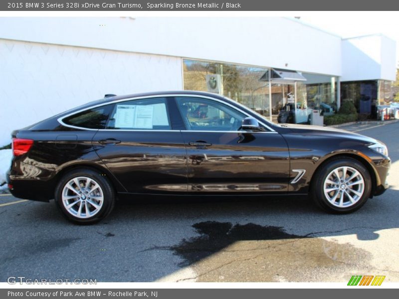 Sparkling Bronze Metallic / Black 2015 BMW 3 Series 328i xDrive Gran Turismo