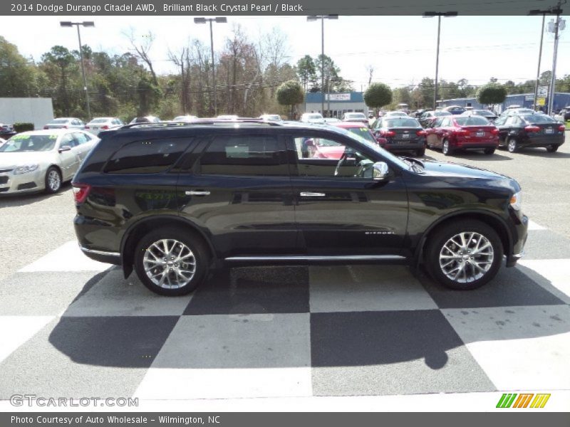 Brilliant Black Crystal Pearl / Black 2014 Dodge Durango Citadel AWD