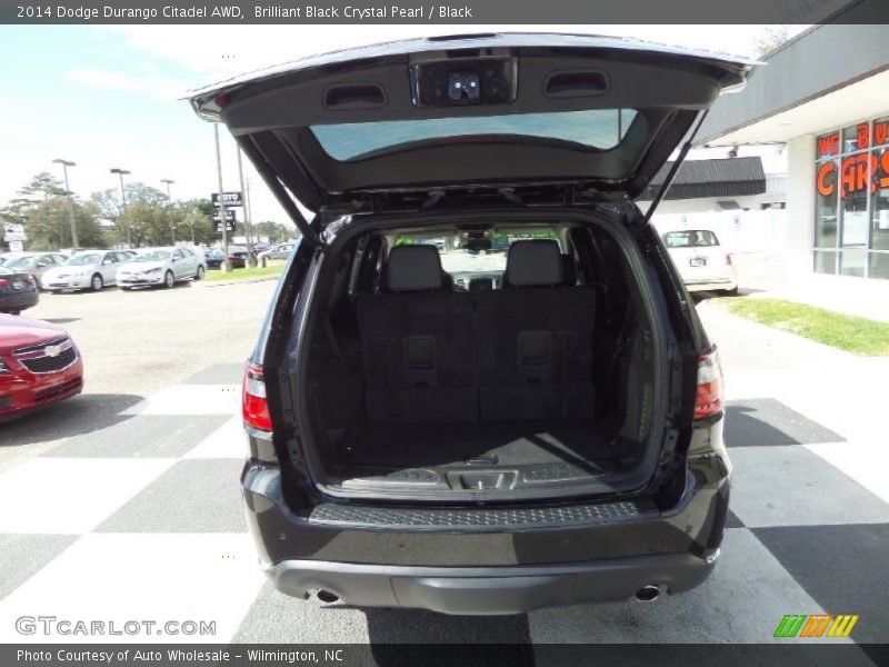 Brilliant Black Crystal Pearl / Black 2014 Dodge Durango Citadel AWD