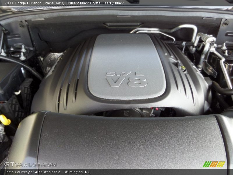 Brilliant Black Crystal Pearl / Black 2014 Dodge Durango Citadel AWD