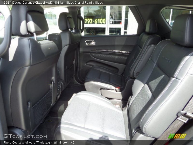 Brilliant Black Crystal Pearl / Black 2014 Dodge Durango Citadel AWD