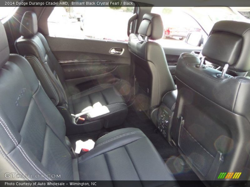 Brilliant Black Crystal Pearl / Black 2014 Dodge Durango Citadel AWD