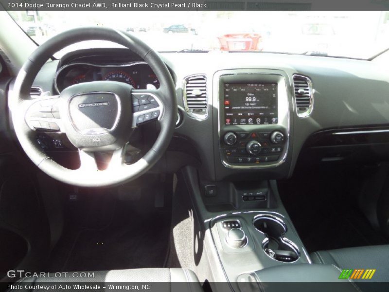 Brilliant Black Crystal Pearl / Black 2014 Dodge Durango Citadel AWD