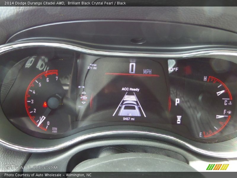 Brilliant Black Crystal Pearl / Black 2014 Dodge Durango Citadel AWD