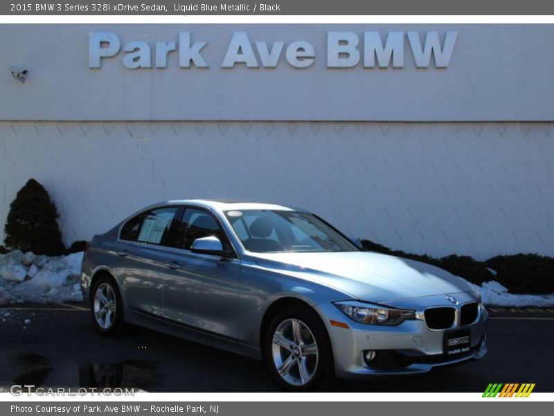 Liquid Blue Metallic / Black 2015 BMW 3 Series 328i xDrive Sedan