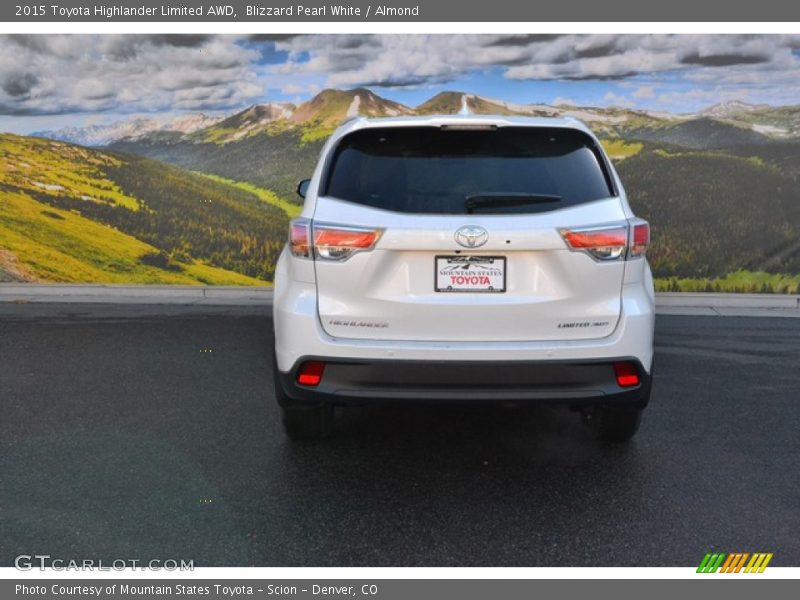 Blizzard Pearl White / Almond 2015 Toyota Highlander Limited AWD