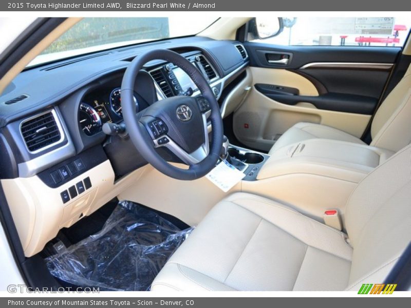 Blizzard Pearl White / Almond 2015 Toyota Highlander Limited AWD
