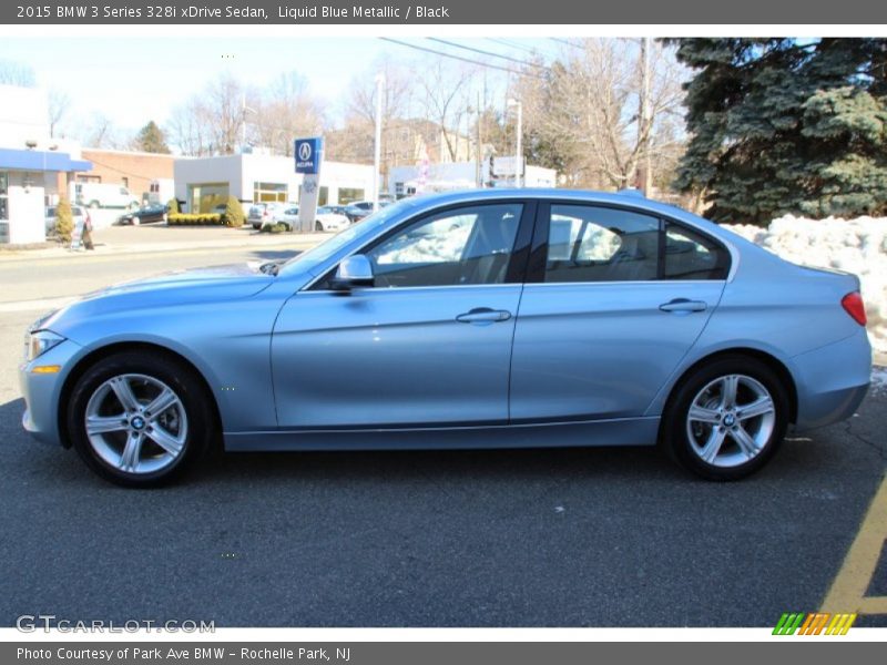 Liquid Blue Metallic / Black 2015 BMW 3 Series 328i xDrive Sedan