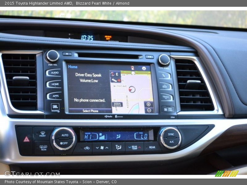 Blizzard Pearl White / Almond 2015 Toyota Highlander Limited AWD