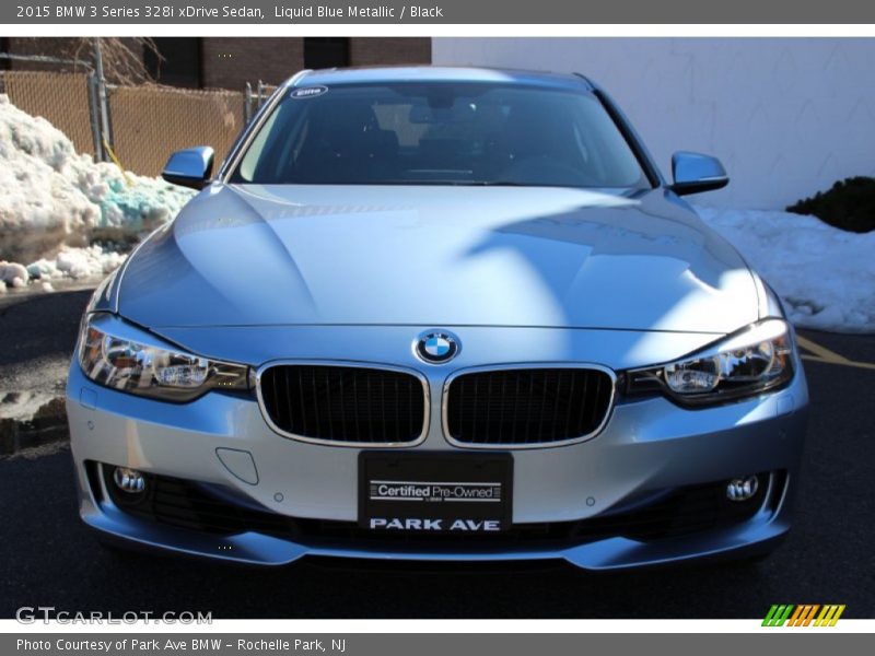 Liquid Blue Metallic / Black 2015 BMW 3 Series 328i xDrive Sedan