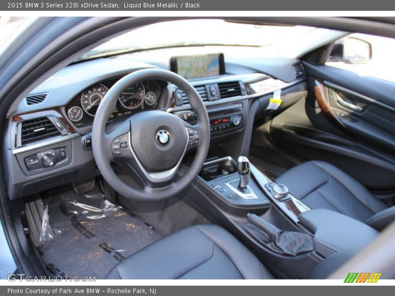 Liquid Blue Metallic / Black 2015 BMW 3 Series 328i xDrive Sedan