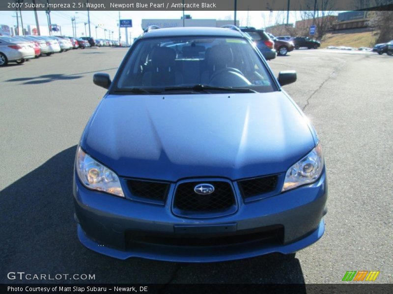 Newport Blue Pearl / Anthracite Black 2007 Subaru Impreza 2.5i Wagon