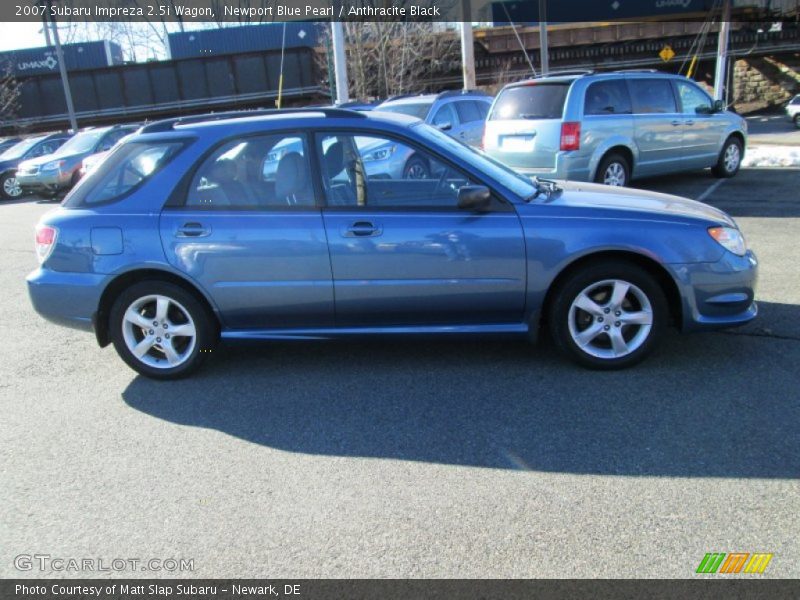 Newport Blue Pearl / Anthracite Black 2007 Subaru Impreza 2.5i Wagon