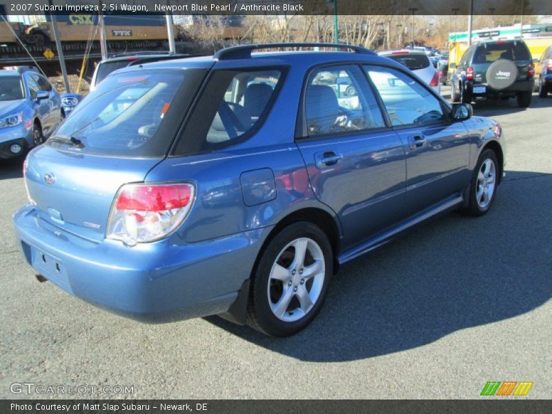 Newport Blue Pearl / Anthracite Black 2007 Subaru Impreza 2.5i Wagon