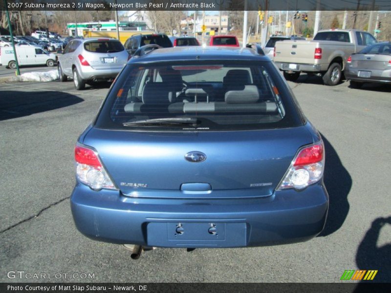 Newport Blue Pearl / Anthracite Black 2007 Subaru Impreza 2.5i Wagon