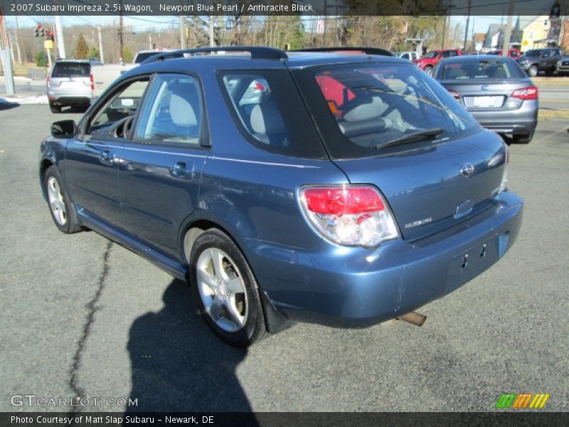 Newport Blue Pearl / Anthracite Black 2007 Subaru Impreza 2.5i Wagon