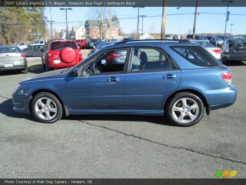 Newport Blue Pearl / Anthracite Black 2007 Subaru Impreza 2.5i Wagon