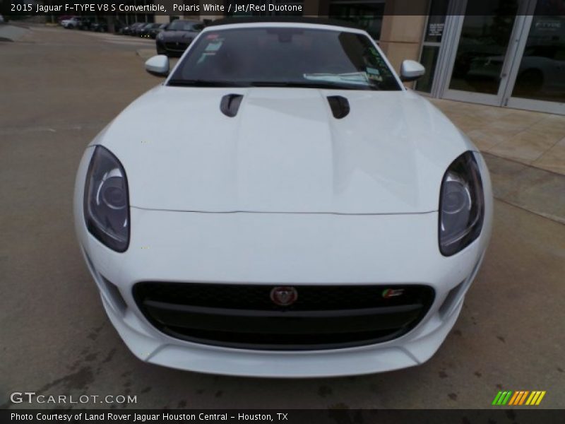 Polaris White / Jet/Red Duotone 2015 Jaguar F-TYPE V8 S Convertible