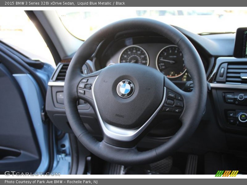Liquid Blue Metallic / Black 2015 BMW 3 Series 328i xDrive Sedan