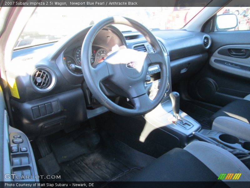 Newport Blue Pearl / Anthracite Black 2007 Subaru Impreza 2.5i Wagon