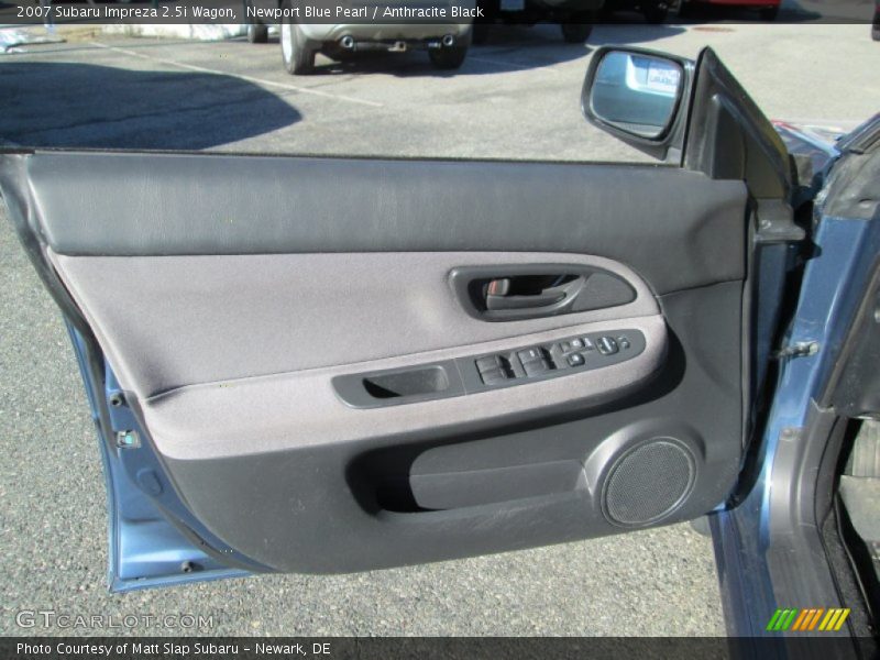 Newport Blue Pearl / Anthracite Black 2007 Subaru Impreza 2.5i Wagon