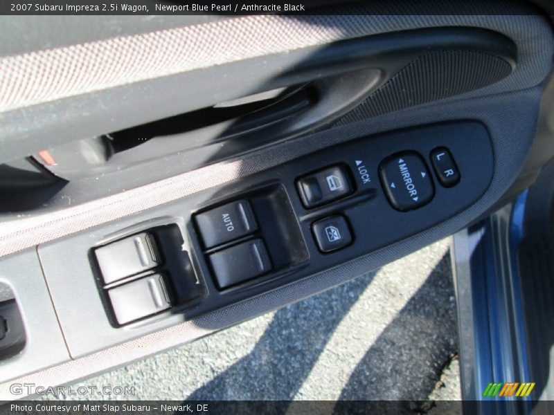 Newport Blue Pearl / Anthracite Black 2007 Subaru Impreza 2.5i Wagon
