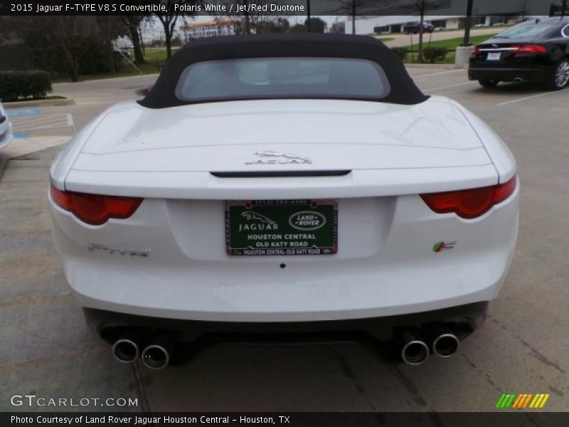 Polaris White / Jet/Red Duotone 2015 Jaguar F-TYPE V8 S Convertible