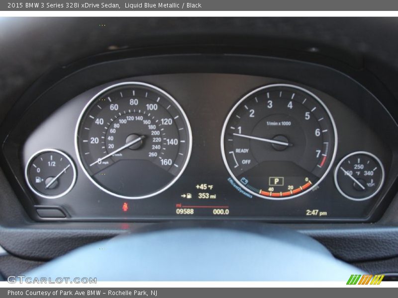 Liquid Blue Metallic / Black 2015 BMW 3 Series 328i xDrive Sedan
