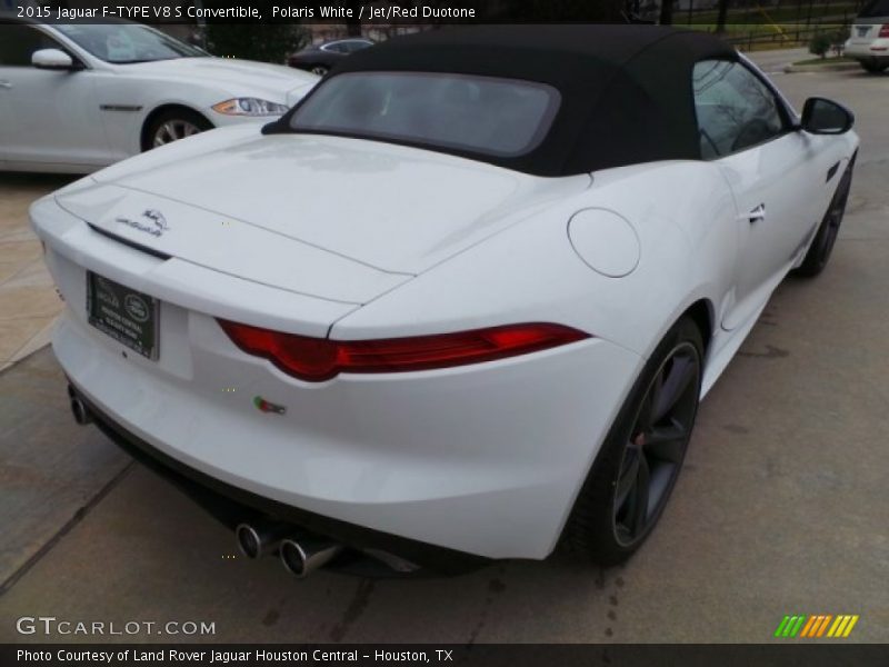 Polaris White / Jet/Red Duotone 2015 Jaguar F-TYPE V8 S Convertible