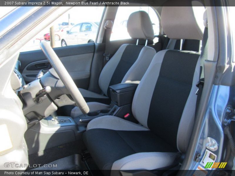 Newport Blue Pearl / Anthracite Black 2007 Subaru Impreza 2.5i Wagon