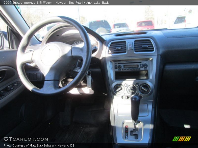 Newport Blue Pearl / Anthracite Black 2007 Subaru Impreza 2.5i Wagon