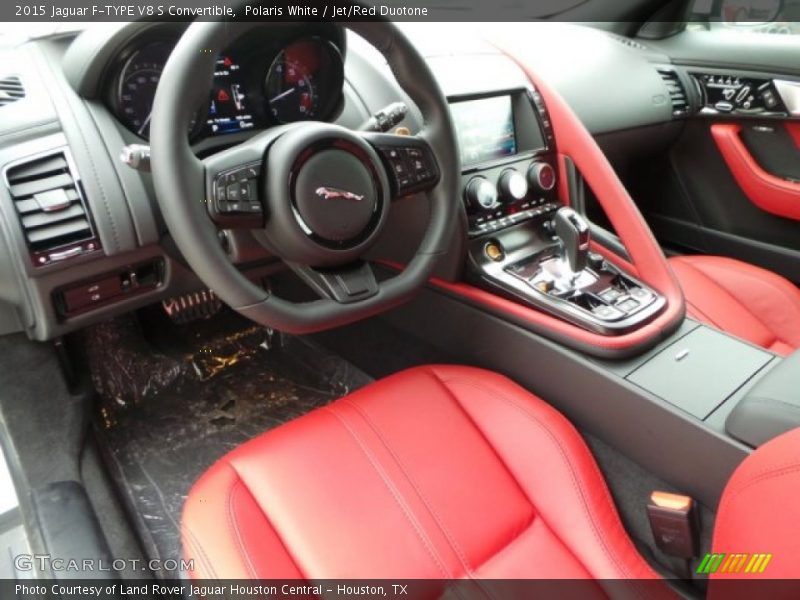 Jet/Red Duotone Interior - 2015 F-TYPE V8 S Convertible 