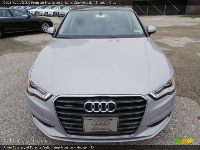 Lotus Gray Metallic / Titanium Gray 2015 Audi A3 2.0 Premium Plus quattro