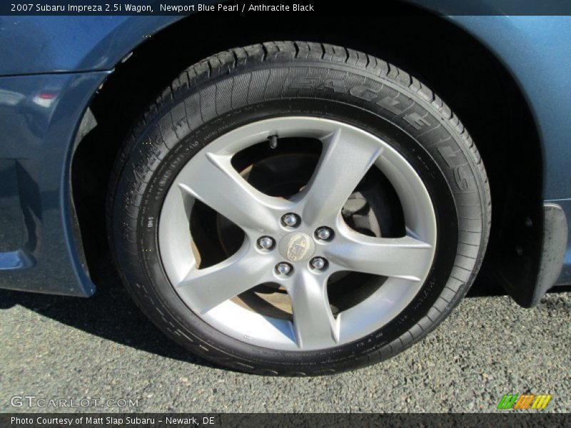 Newport Blue Pearl / Anthracite Black 2007 Subaru Impreza 2.5i Wagon