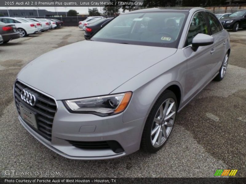 Lotus Gray Metallic / Titanium Gray 2015 Audi A3 2.0 Premium Plus quattro