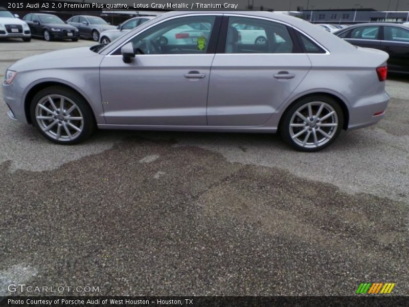 Lotus Gray Metallic / Titanium Gray 2015 Audi A3 2.0 Premium Plus quattro