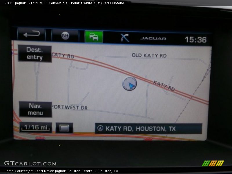 Navigation of 2015 F-TYPE V8 S Convertible