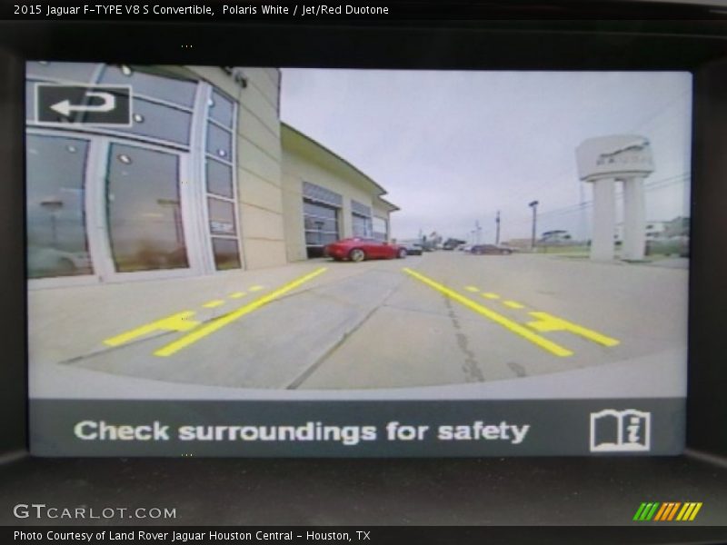 Polaris White / Jet/Red Duotone 2015 Jaguar F-TYPE V8 S Convertible