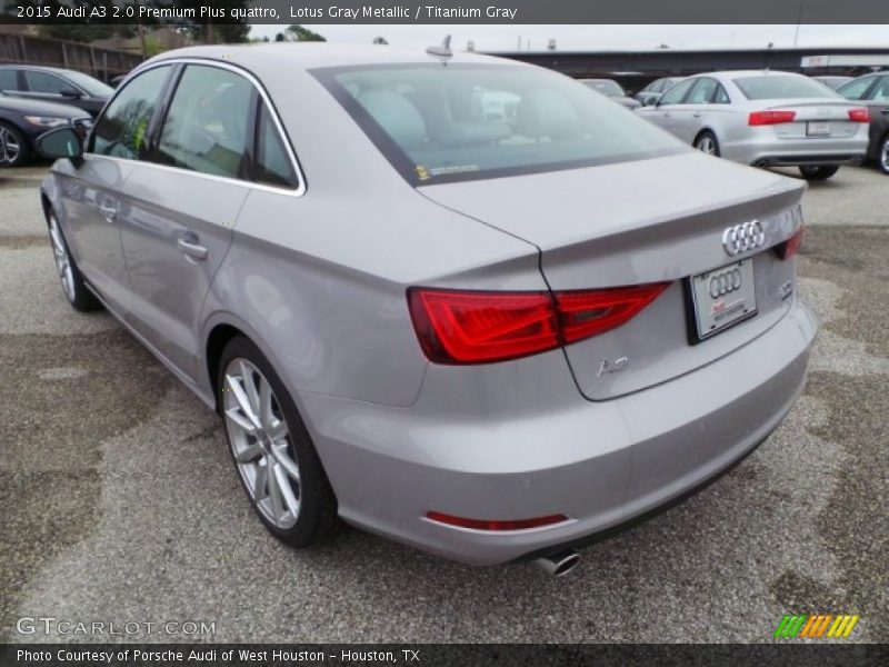 Lotus Gray Metallic / Titanium Gray 2015 Audi A3 2.0 Premium Plus quattro