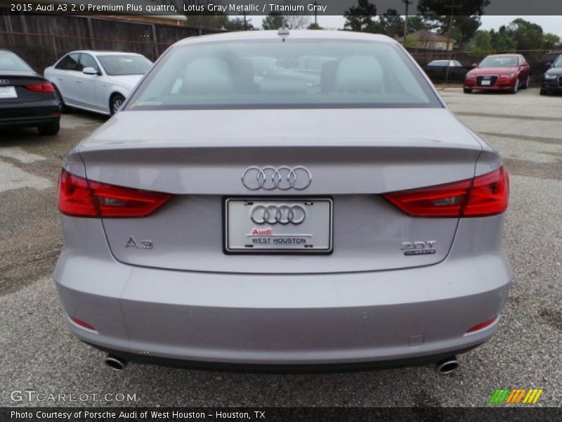 Lotus Gray Metallic / Titanium Gray 2015 Audi A3 2.0 Premium Plus quattro