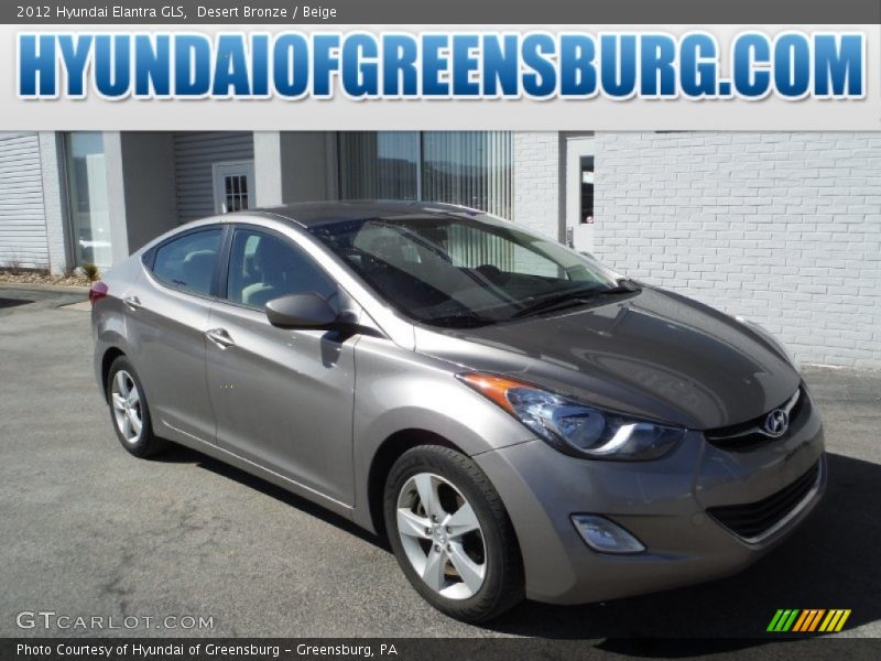 Desert Bronze / Beige 2012 Hyundai Elantra GLS