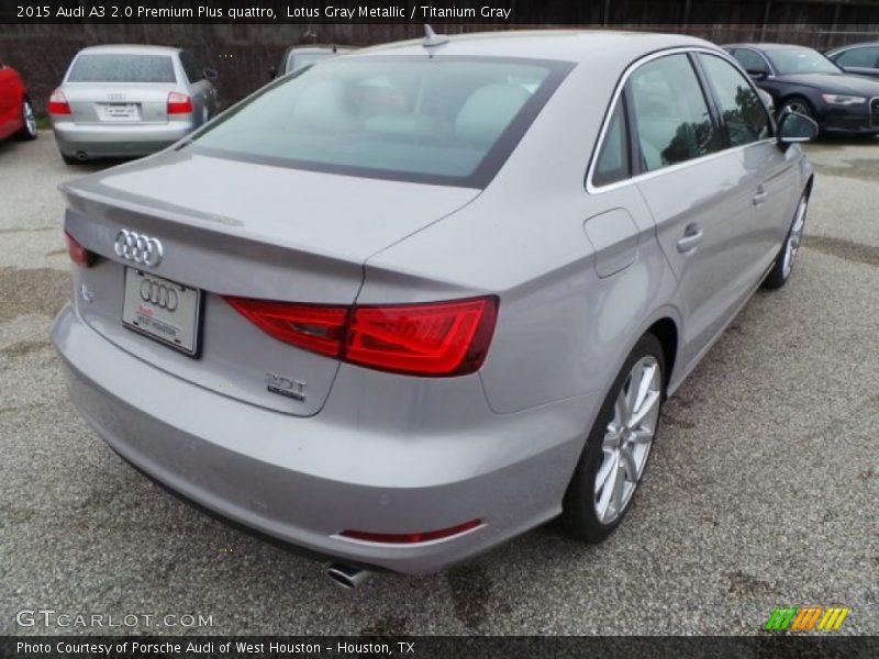 Lotus Gray Metallic / Titanium Gray 2015 Audi A3 2.0 Premium Plus quattro