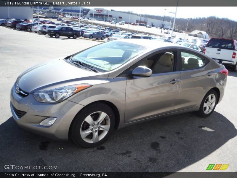 Desert Bronze / Beige 2012 Hyundai Elantra GLS