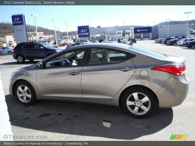 Desert Bronze / Beige 2012 Hyundai Elantra GLS