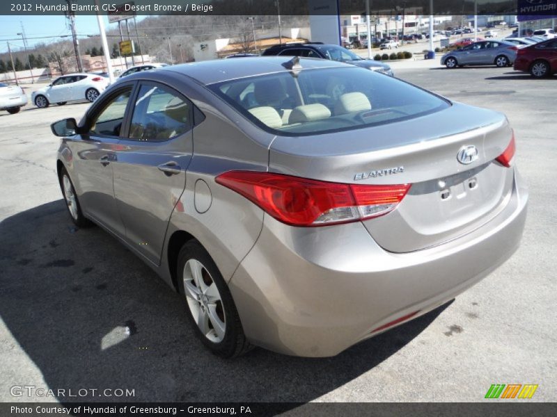 Desert Bronze / Beige 2012 Hyundai Elantra GLS