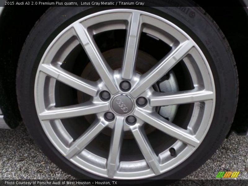 Lotus Gray Metallic / Titanium Gray 2015 Audi A3 2.0 Premium Plus quattro